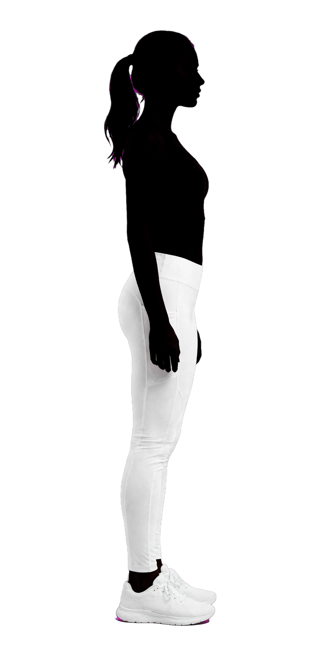 LADIES LEGGING-CITY HEART  65ch10m